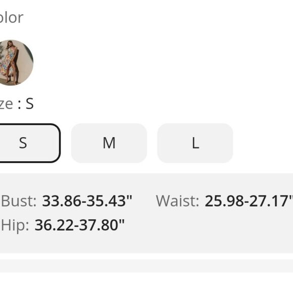 Simplee floral tropical dress open back front slit Small‎ - Picture 6 of 10